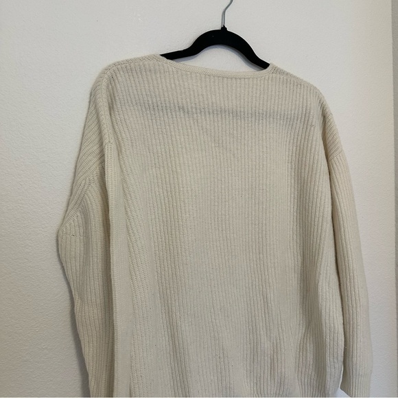 Jenni Kayne Cabin Sweater Wool Cashmere Blend Size Small Women’s Ivory Cream - Picture 8 of 11